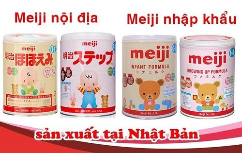 phân loại sữa meiji nhật 1-3